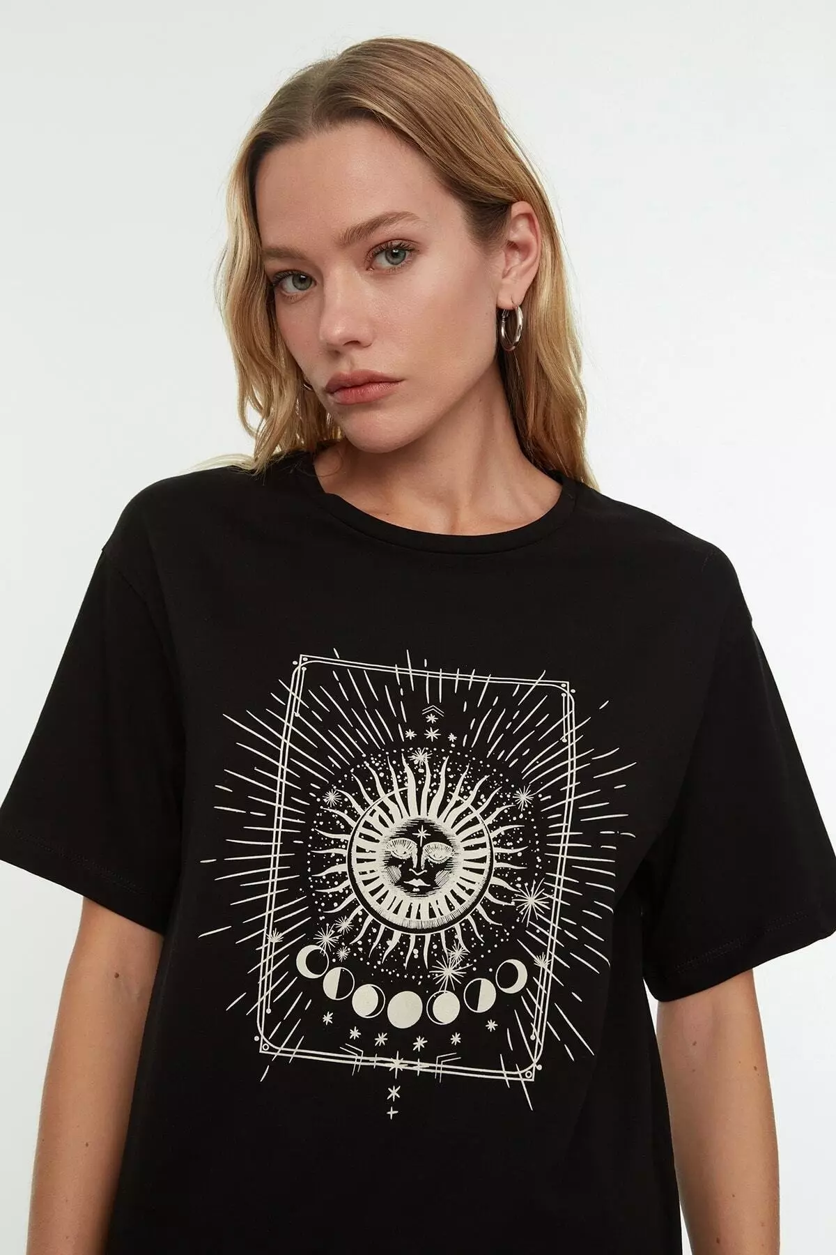 Graphic Boyfriend Knitted T-Shirt