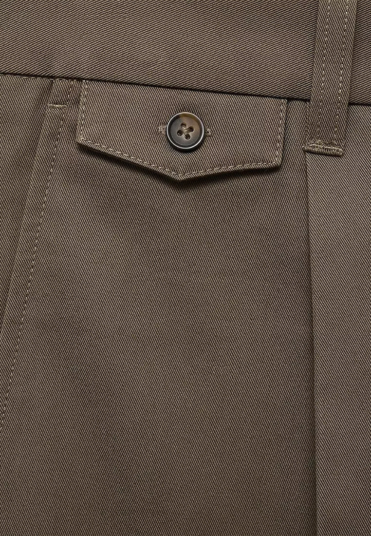 標準剪裁褶飾棉褲