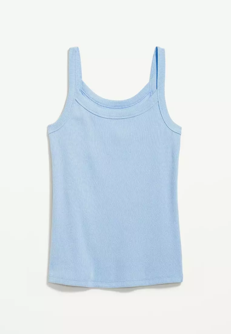 Fitted Rib-Knit Tank Top for Women