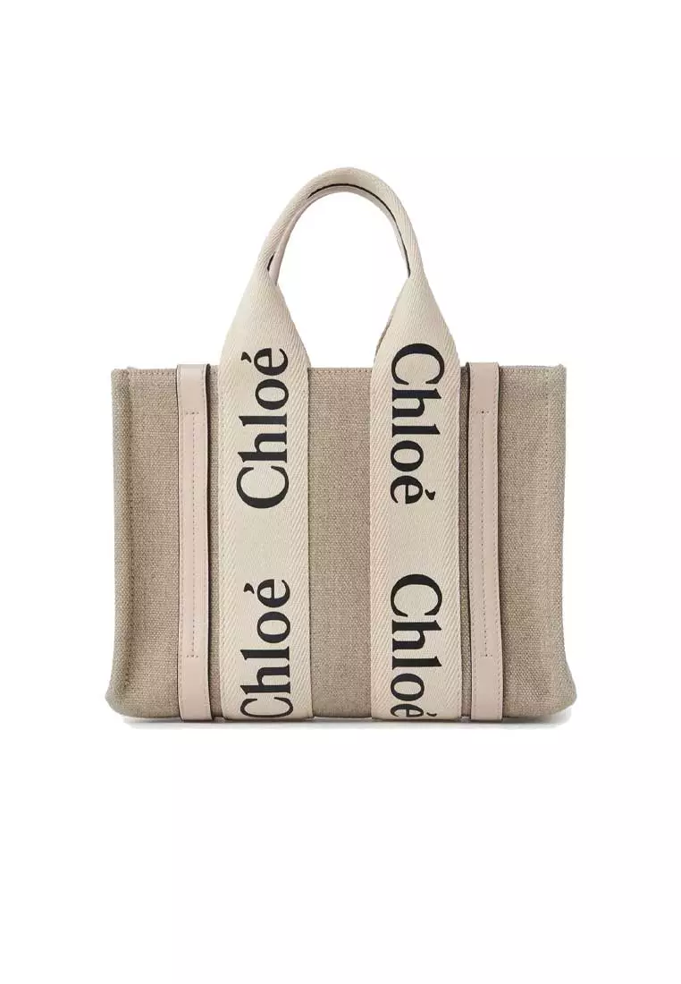 Small Woody Tote Bag Cement Pink CHC22AS397I266J5