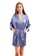 LYCKA blue LCB2150-Lady One Piece Casual Robe Nightwear-Blue 66E09US7D7F1A2GS_1