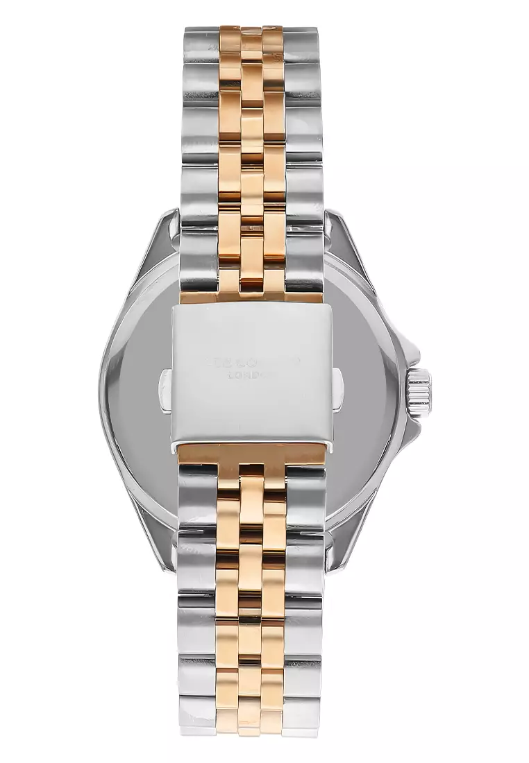 Lee Cooper London Jam Tangan Analog Pria - Silver Rosegold Stainless Steel - LC07594.560