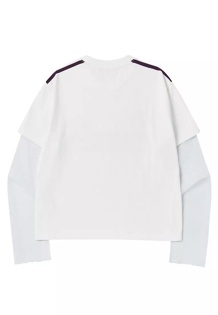 PDC Uniform See Through Layered Sleeve White