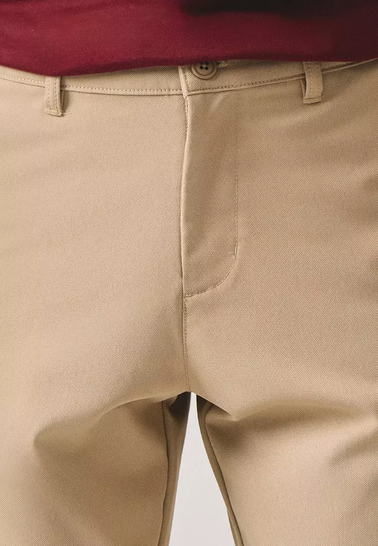 Slim Fit Canvas Trousers