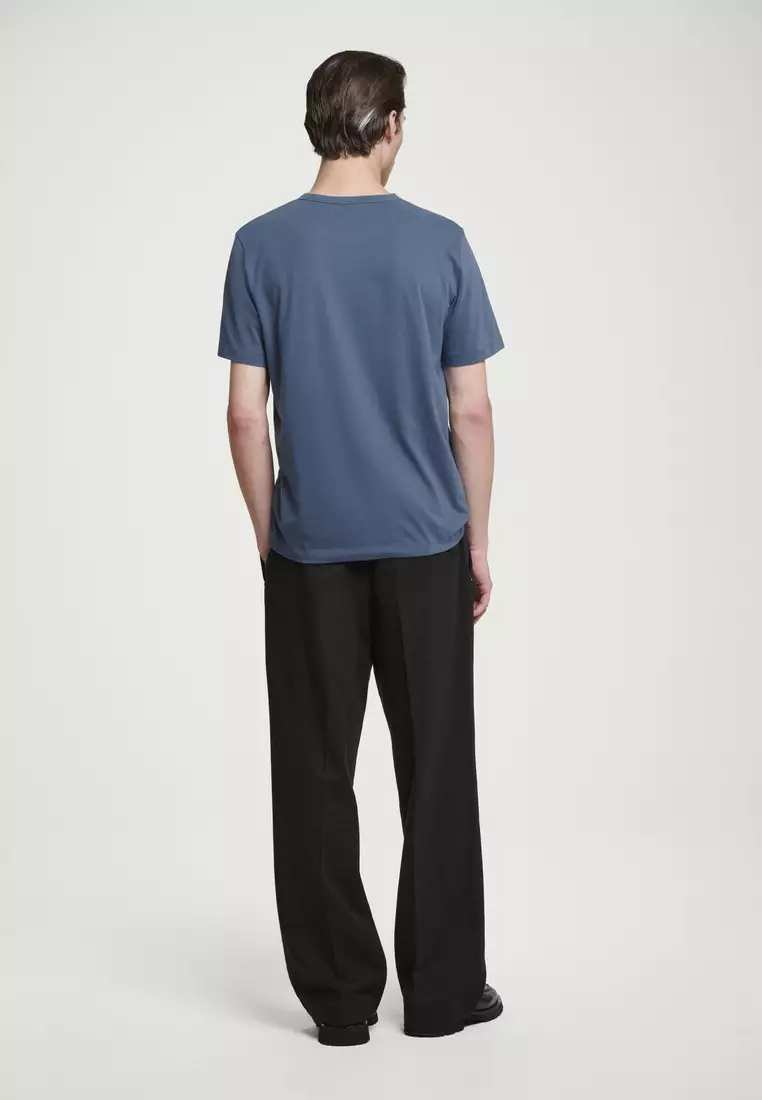 REGULAR BRUSHED-COTTON T-SHIRT