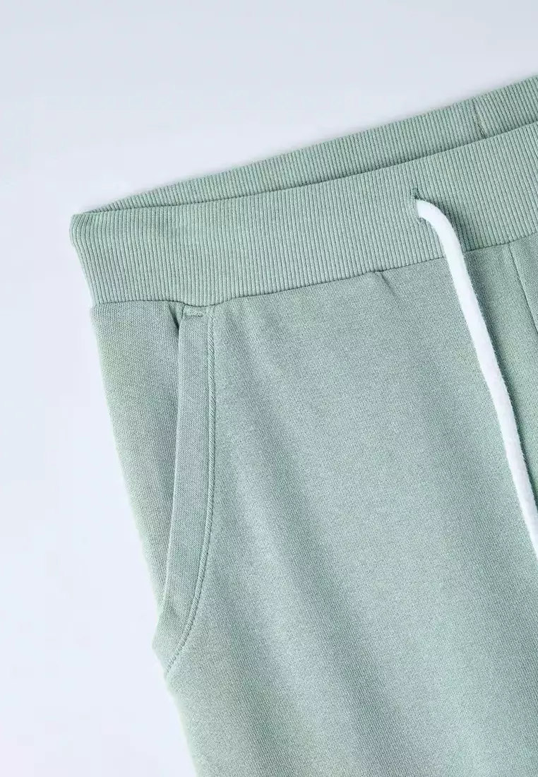 Elasticated Ribbed Band Sweatpants For Women