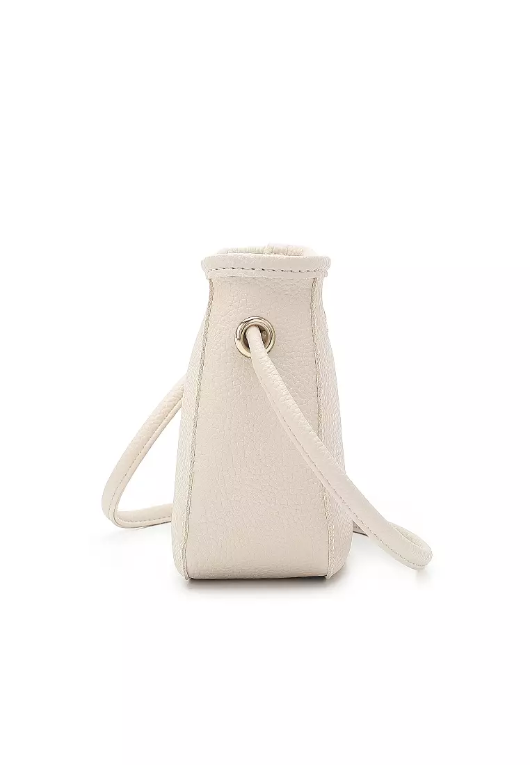2-In-1 Sling Bag & Zipper Pouch (二合一斜孭袋 & 小袋) - 米黃色