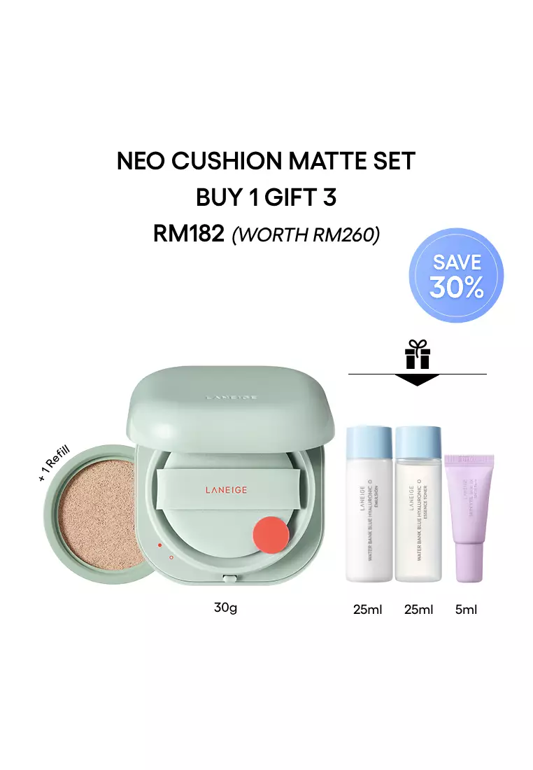 [NEW ARRIVAL] Laneige Neo Cushion Matte 30g Set with Refill (15g + 15g) - 23N - SAND