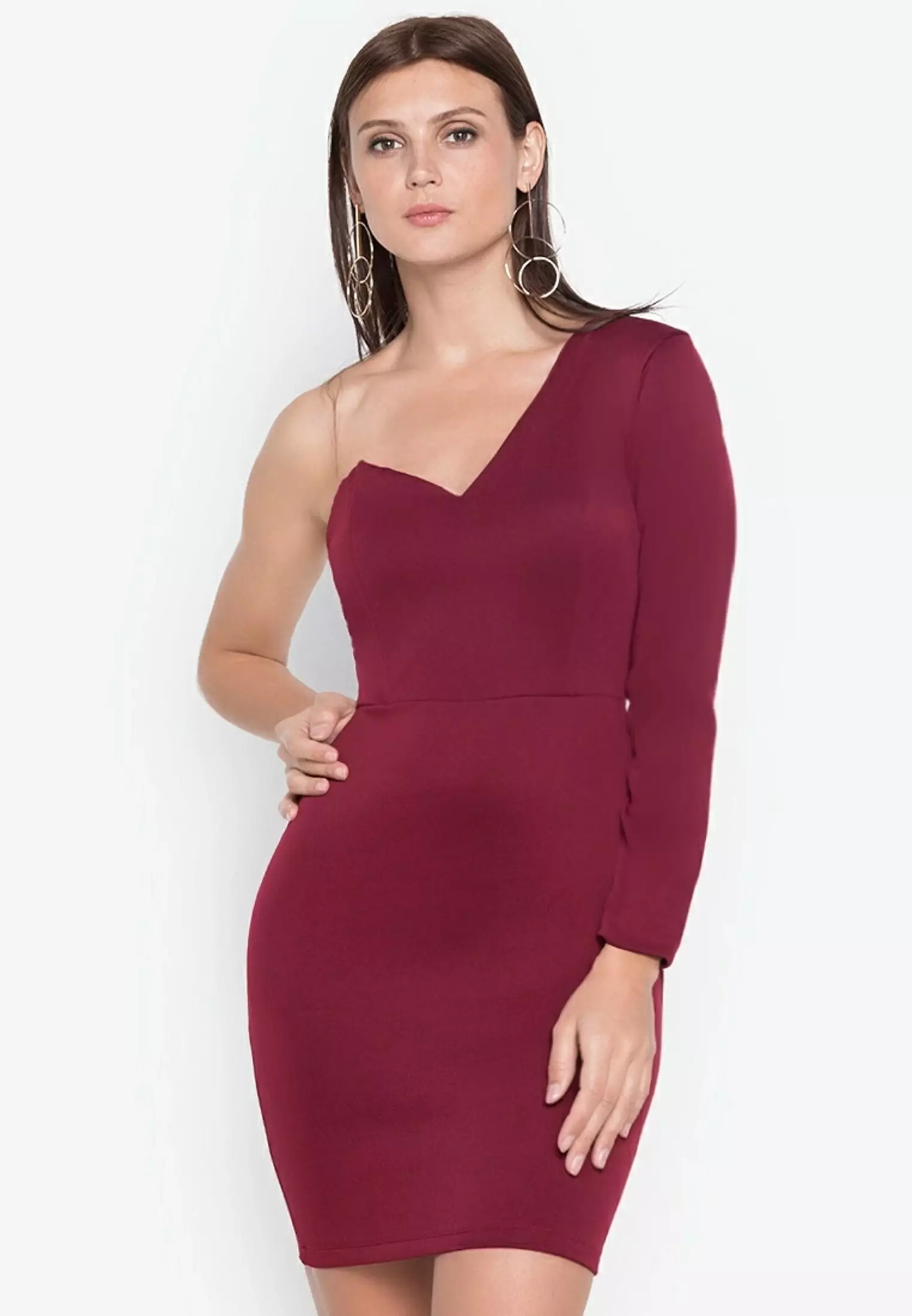 Boss Vibes Half Shoulder Mini Dress