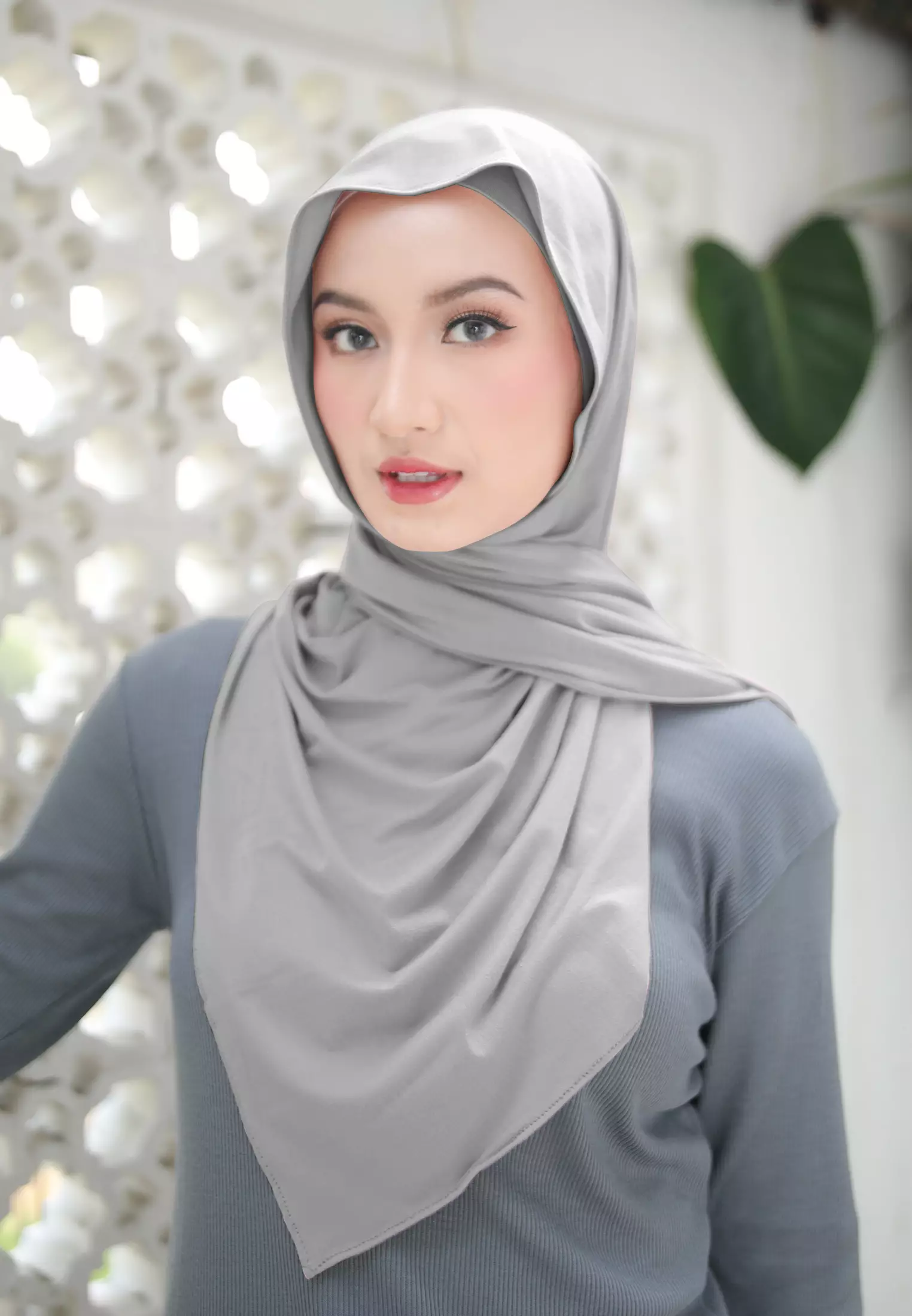 Cotton Bee - Nayma Turkey Shawl | Pashmina Rayon Premium - Glacier Grey