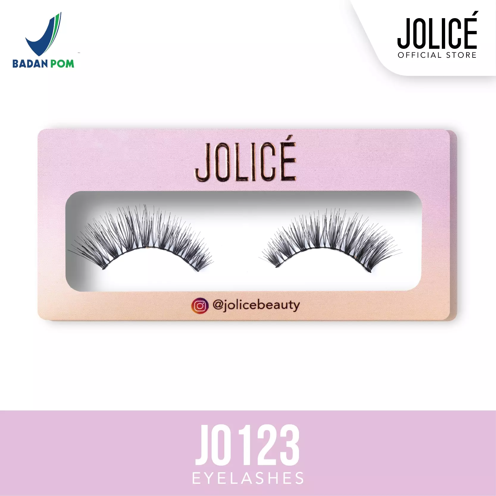 Jolice High Quality Eyelash Bulu Mata Palsu 3D Ringan/ Natural/ Lentik