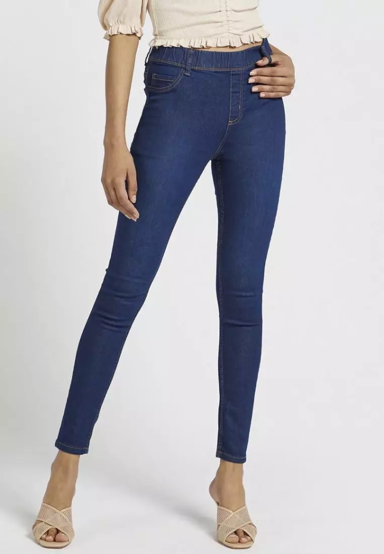 Buy Max Fashion Max Fashions Full Length Skinny Fit High-Rise BCI Cotton  Jeggings Online