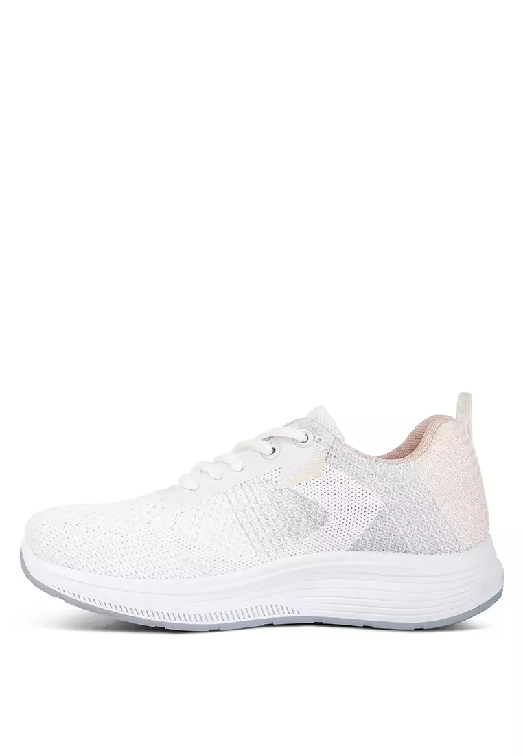 White Contrasting Chunky Sneakers