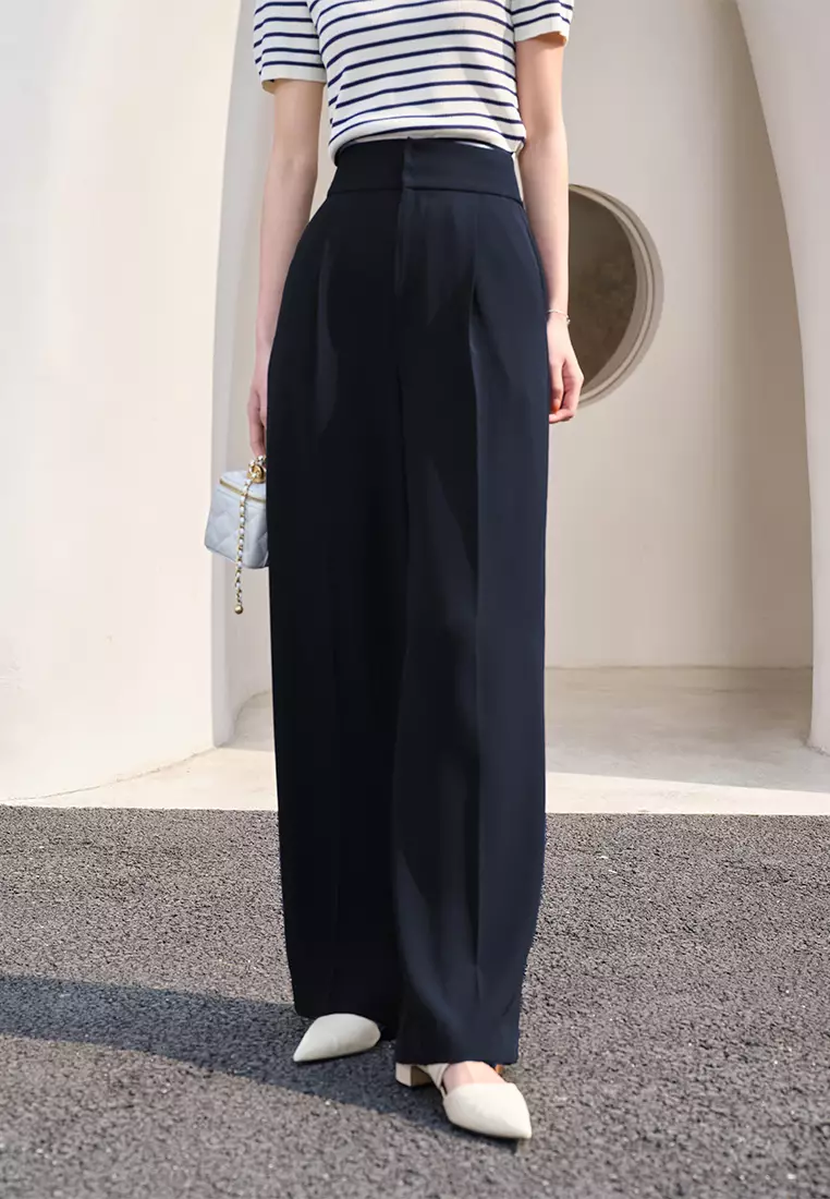 High Waist Wide Leg Smart Formal Pants