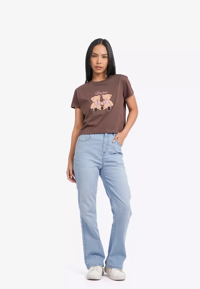 Short Sleeve Graphic Crop T-Shirt