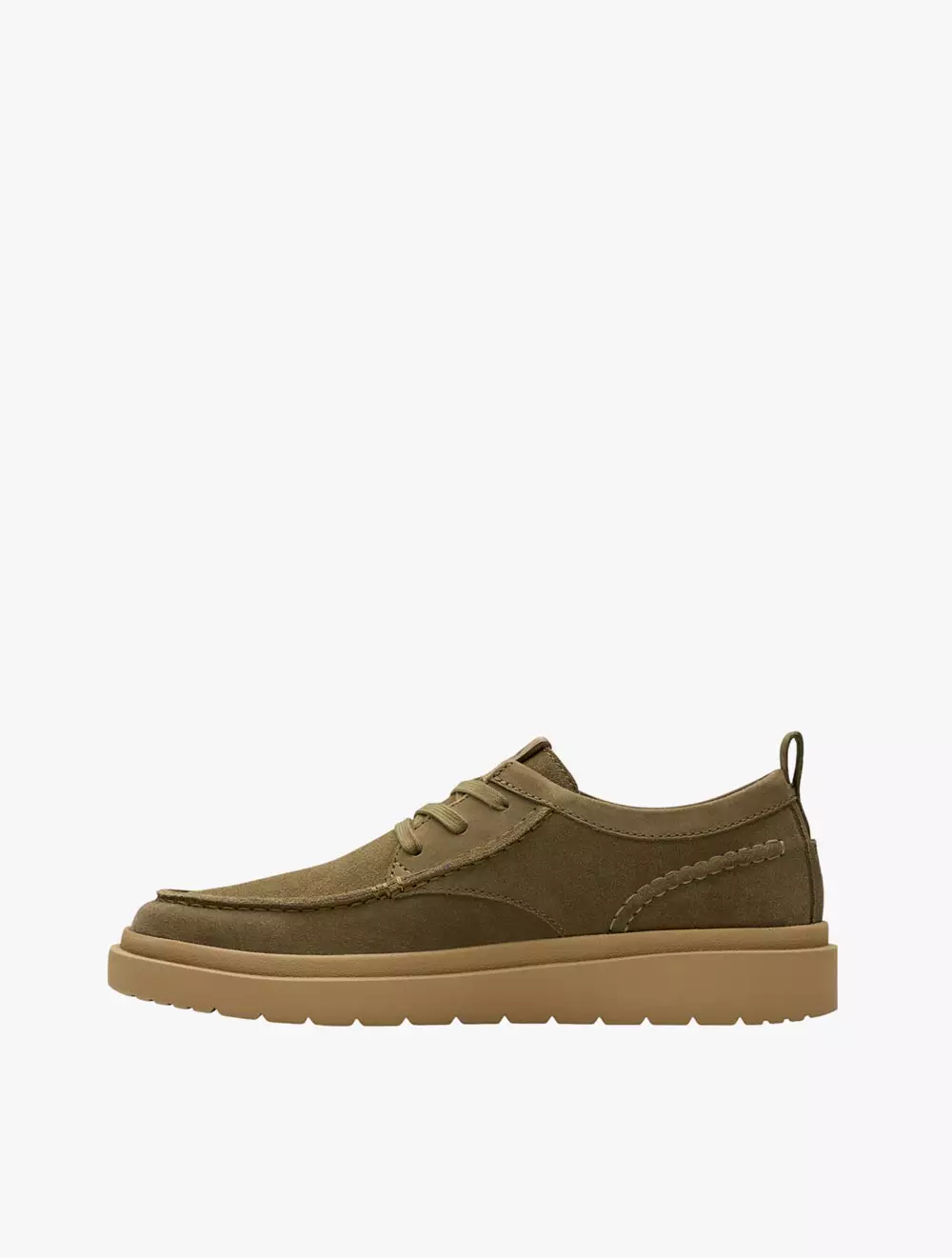 Clarks Polden Moc Olive Suede
