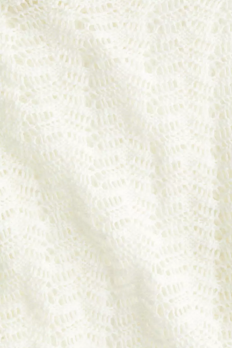 Pointelle-knit jumper
