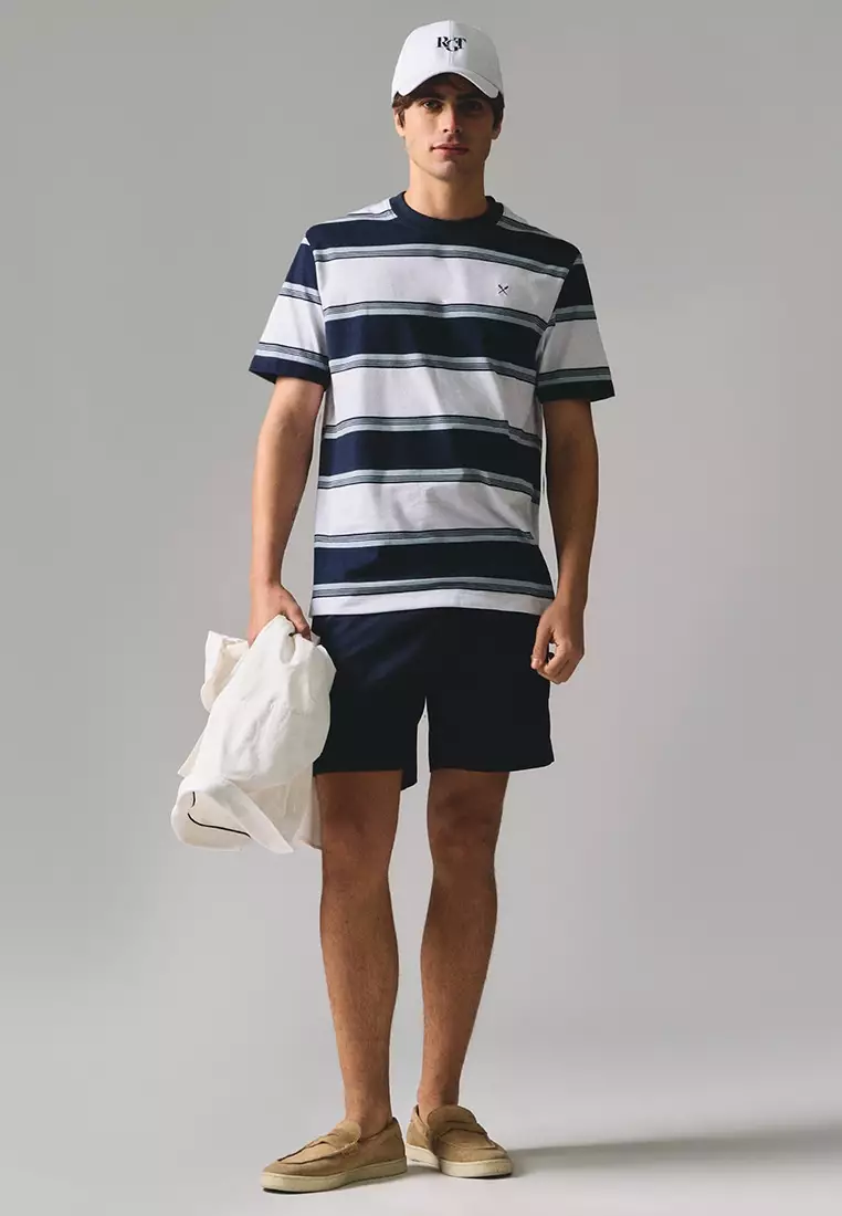 Regular Fit Striped T-Shirt In Jersey Knit