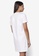 Calvin Klein white Embossed Logo Dress - Calvin Klein Jeans 23B2BAA5A0E79CGS_2