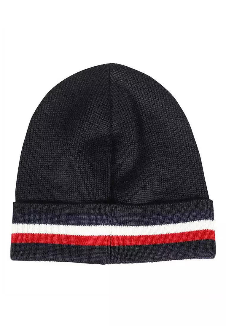 Jual Moncler Moncler Tricolor Beanie in Night Blue Original 2024 | ZALORA  Indonesia ®