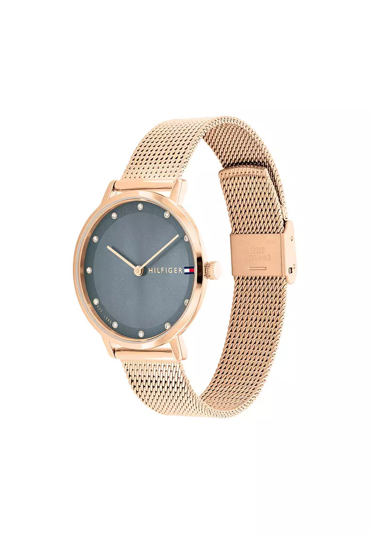 Tommy hilfiger 2025 gold mesh watch