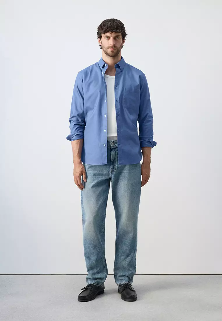 100% Cotton Regular Fit Lightweight Oxford Shirt