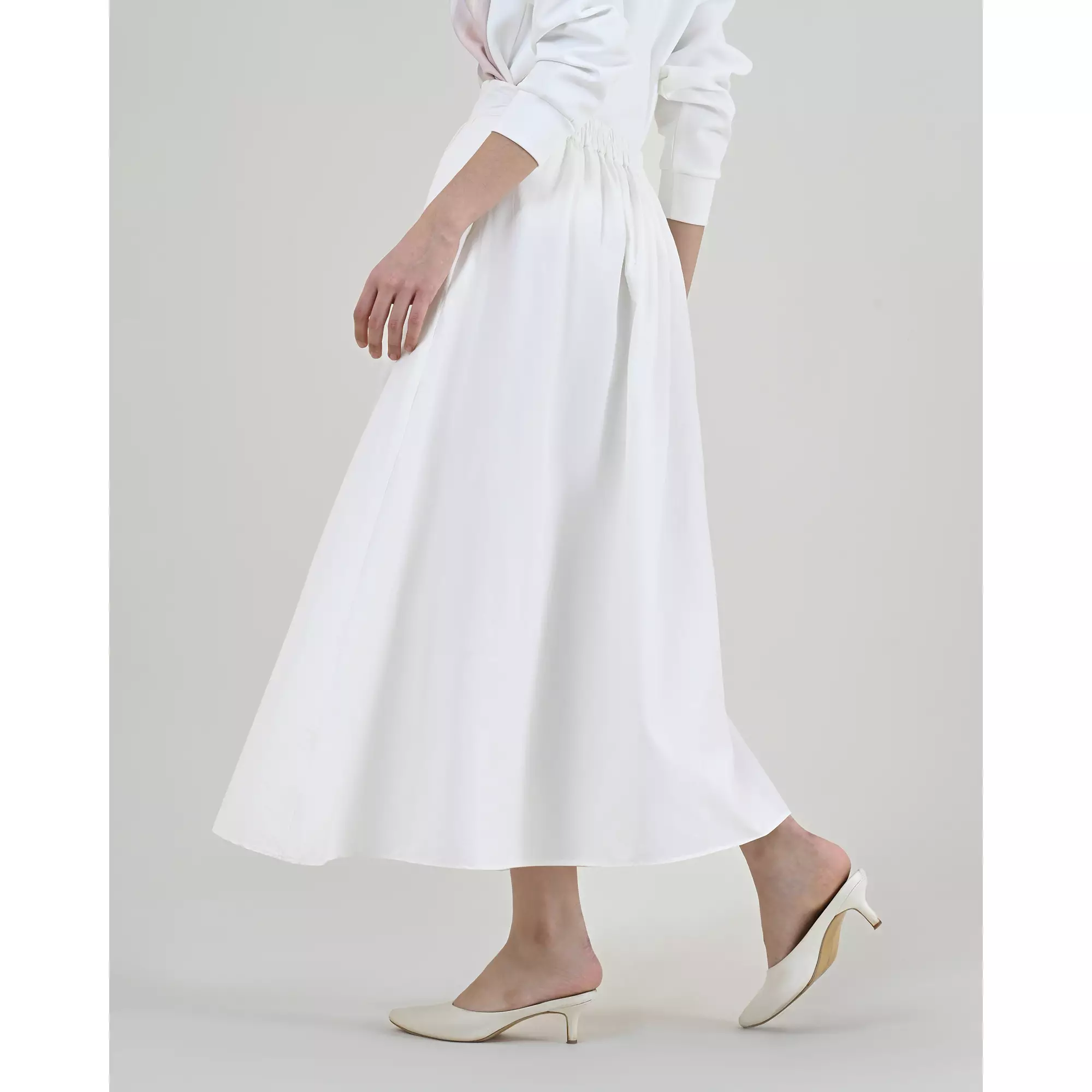 Geulis.id HAYNA SKIRT - Brokenwhite