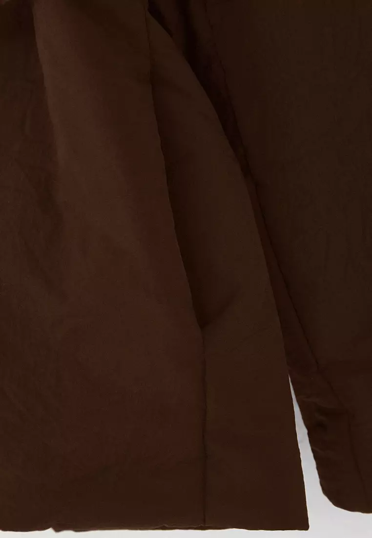 Tie Detail Wrapped Coat