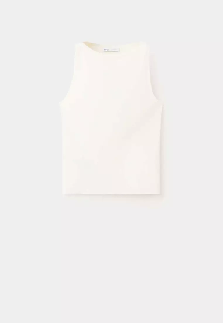Fine Knit Boat Neck Top