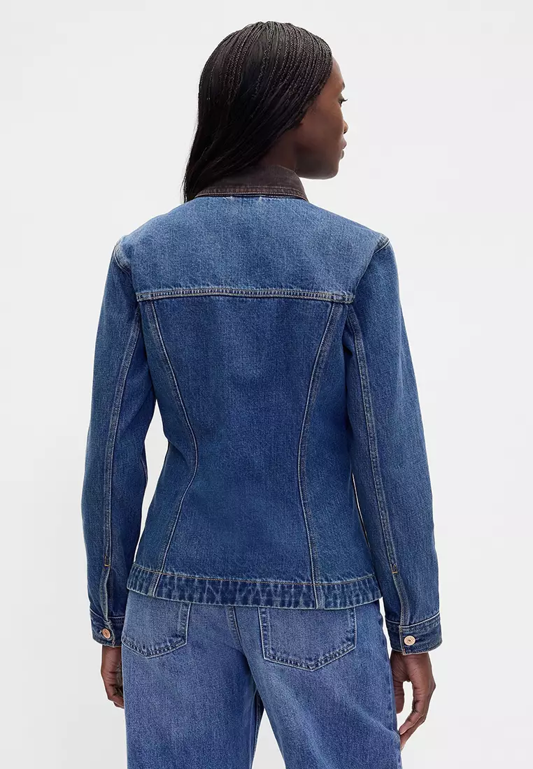 Buy GAP Fitted Longline Denim Jacket 2026 Online | ZALORA