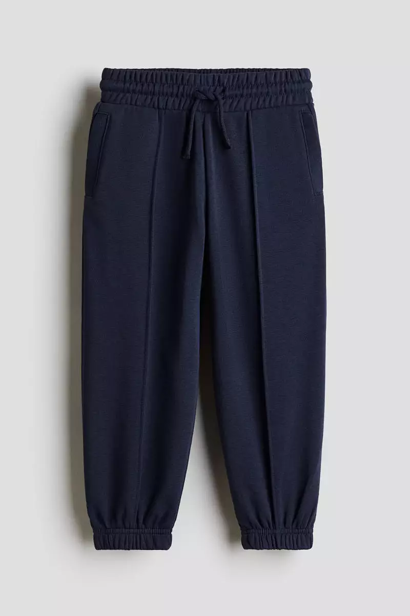 Crease-leg joggers