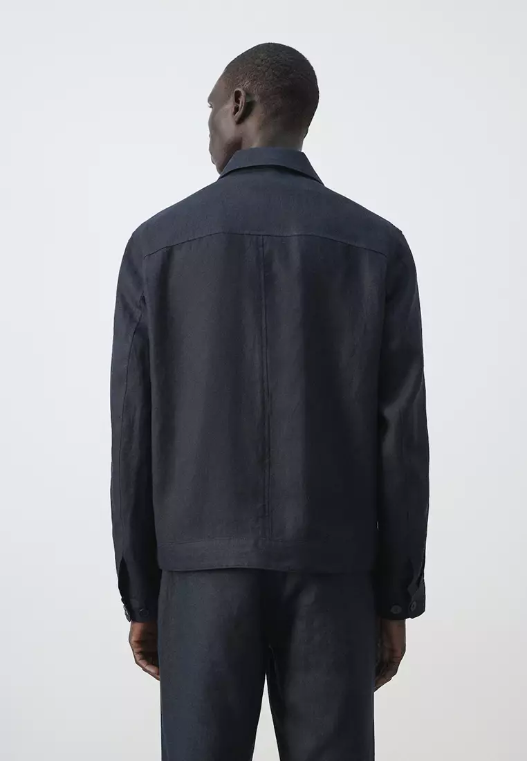 100% Linen Jacket with Pockets