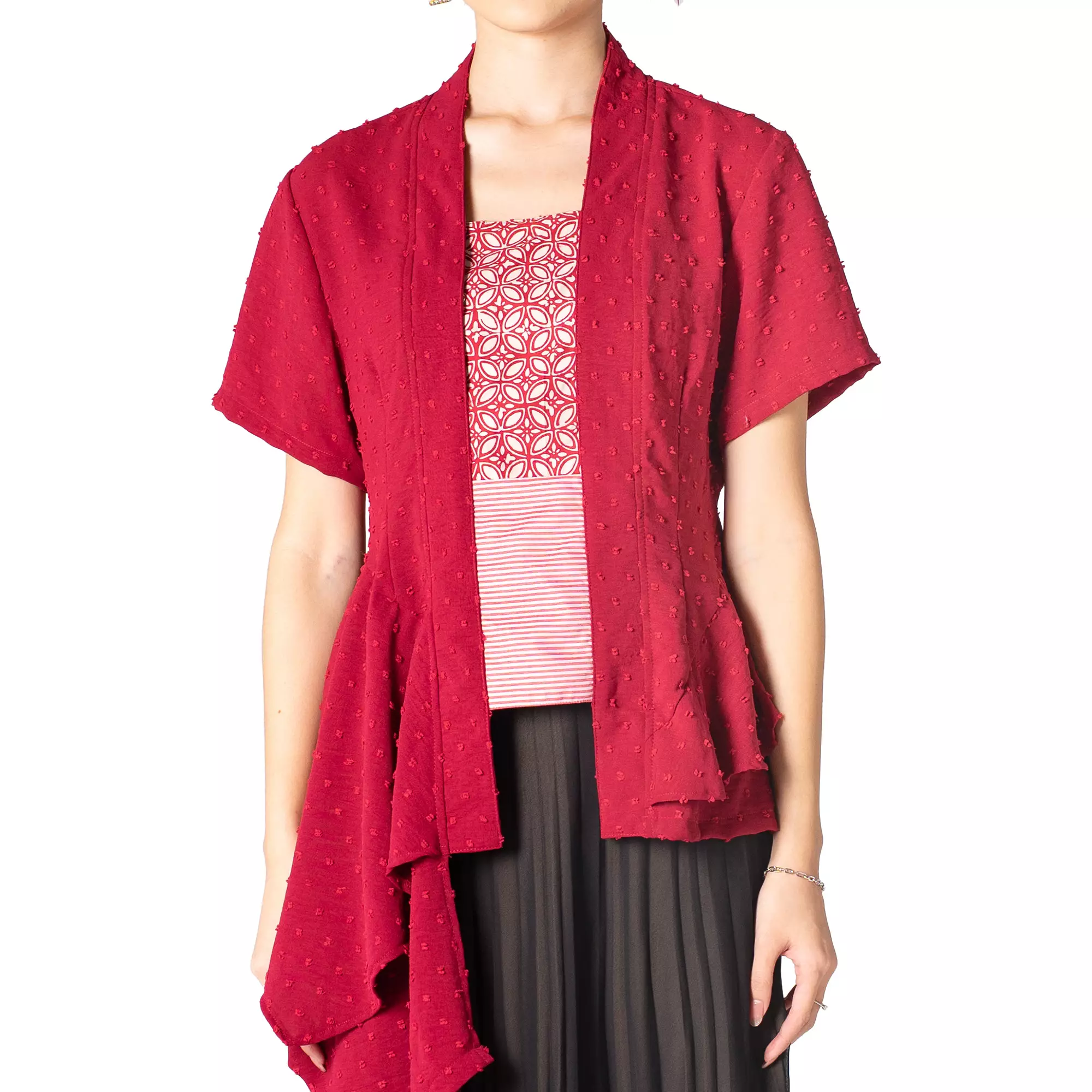 Blouse Batik Wanita - Atasan Batik - Bhatara Batik Narami - Baju Batik Modern Lengan Pendek