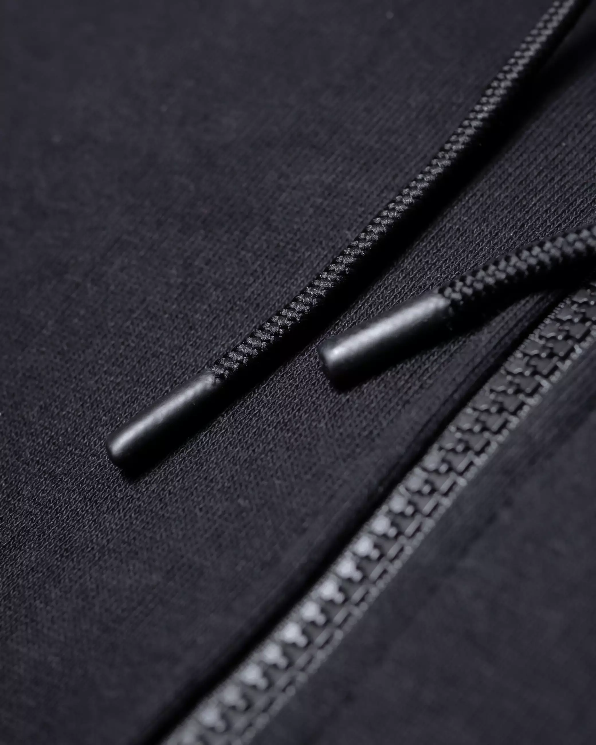 Gloaming Zipper Hoodie 440 Gsm Emboss Super Heavy Fleece Black