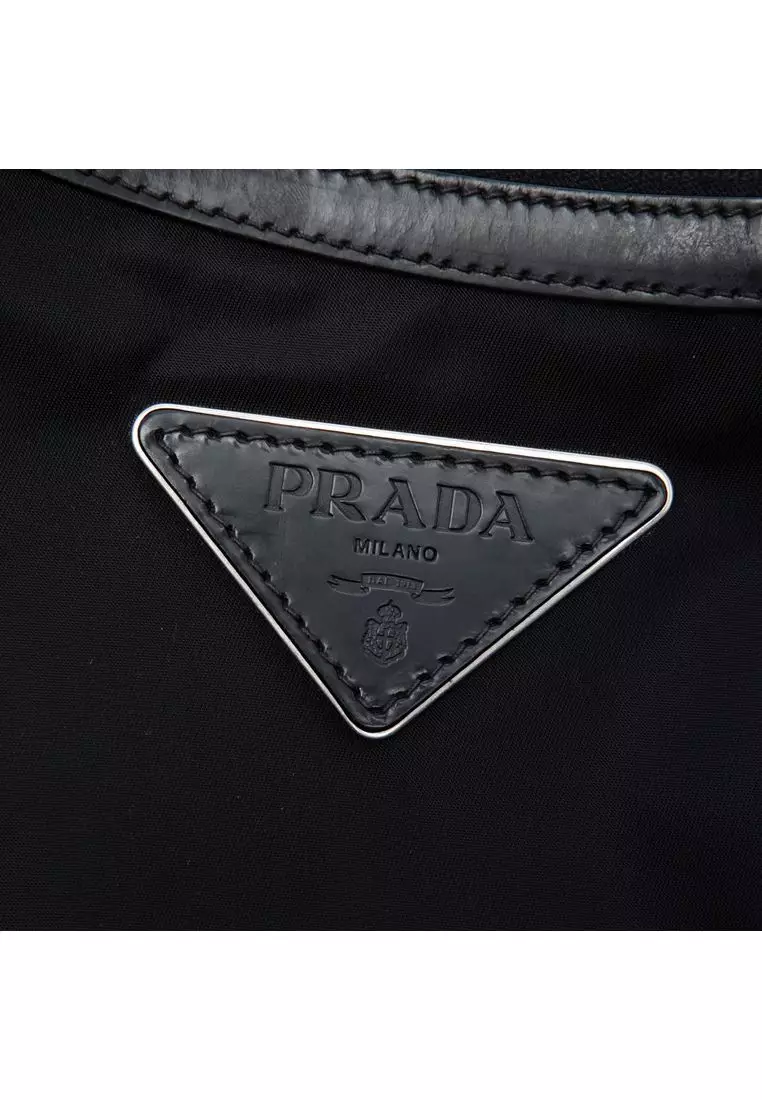Pre-Loved Prada Tessuto Stampato Rose Shoulder Bag