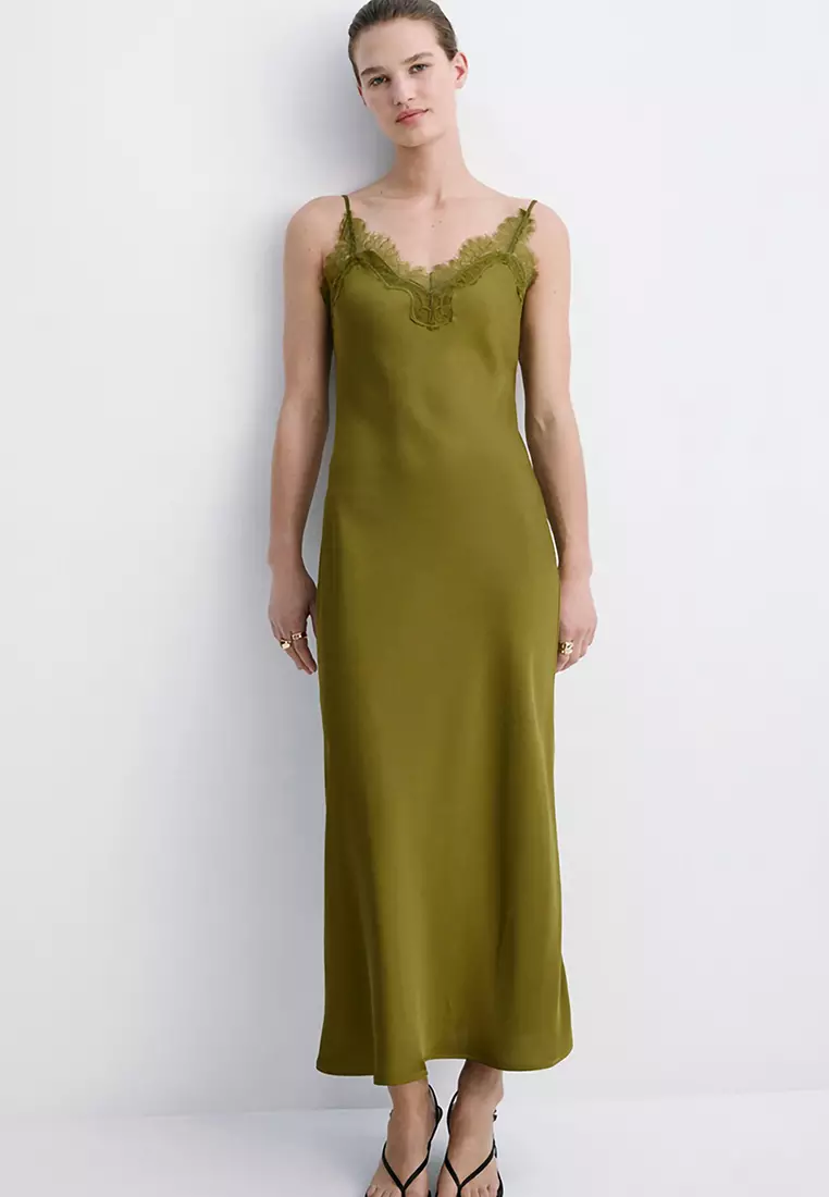 Mango Satin Camisole Dress 2026 | Buy Mango Online | ZALORA Hong Kong