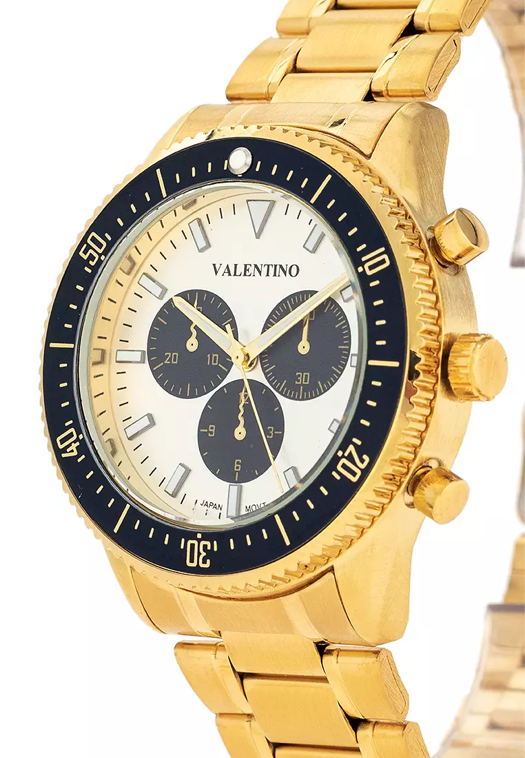 Analog Watch 20122426-Gold - Silver Dial