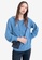 Urban Revivo blue Drawstring Hooded Kangaroo Pocket Sweater 3D394AA1561AFEGS_1