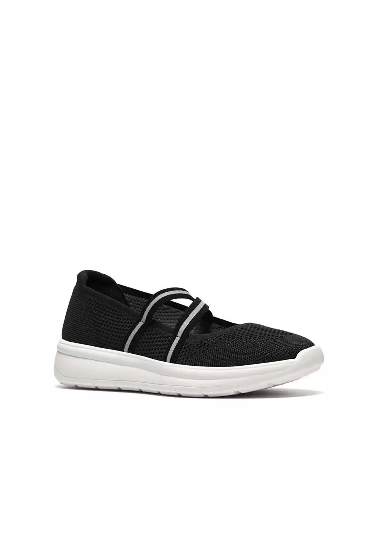 Cloudsteppers Womens Ezrinn Mist Slip on Shoes - Black