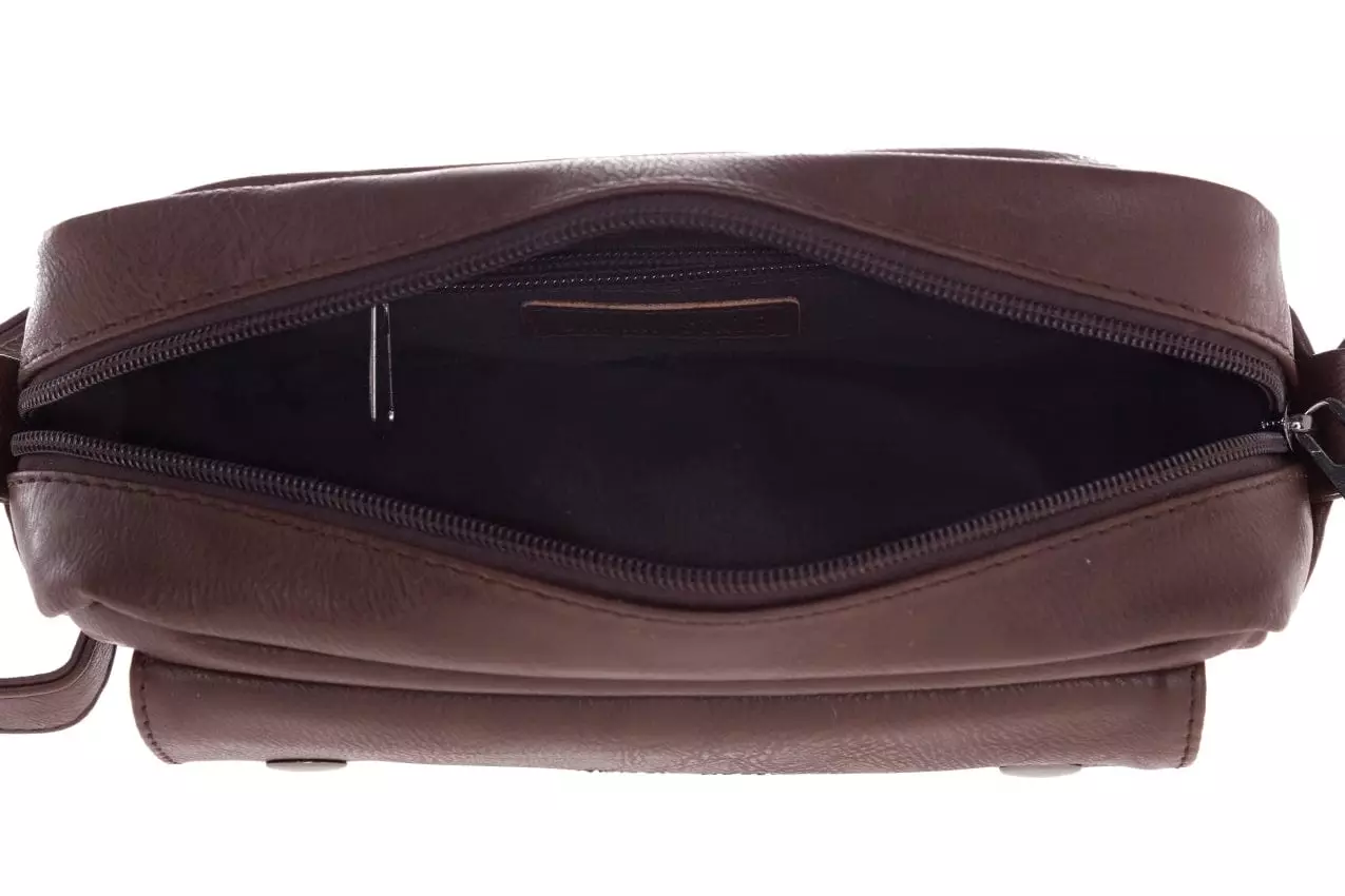 Distressed Leather Pouch Bag