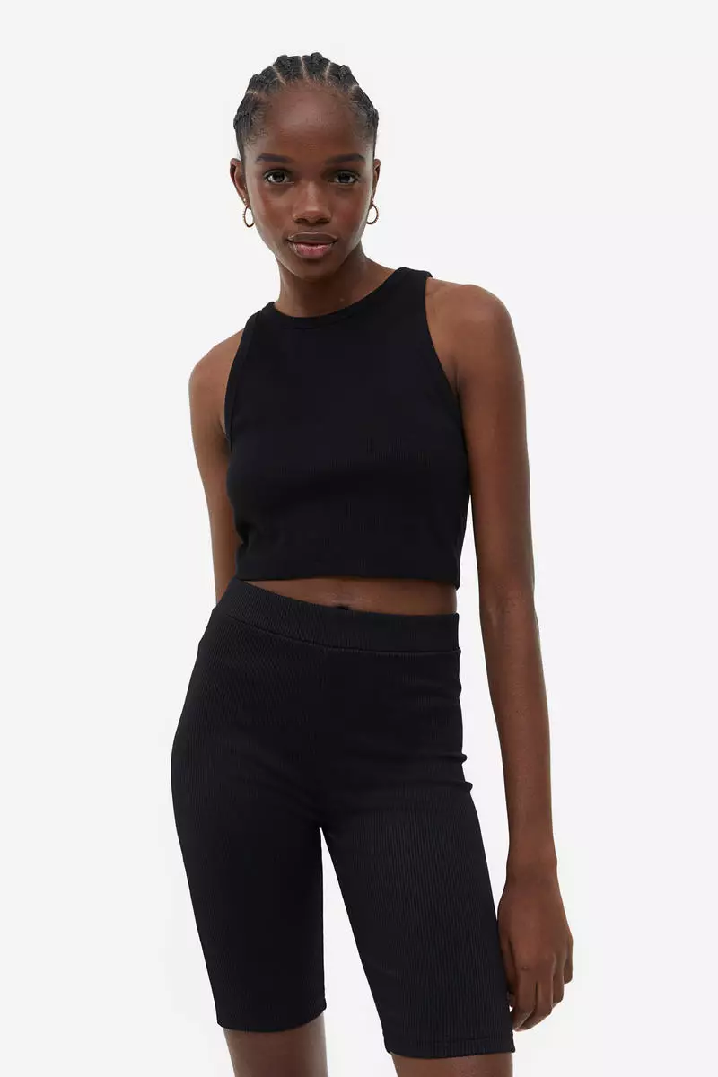 Bershka top biker shorts