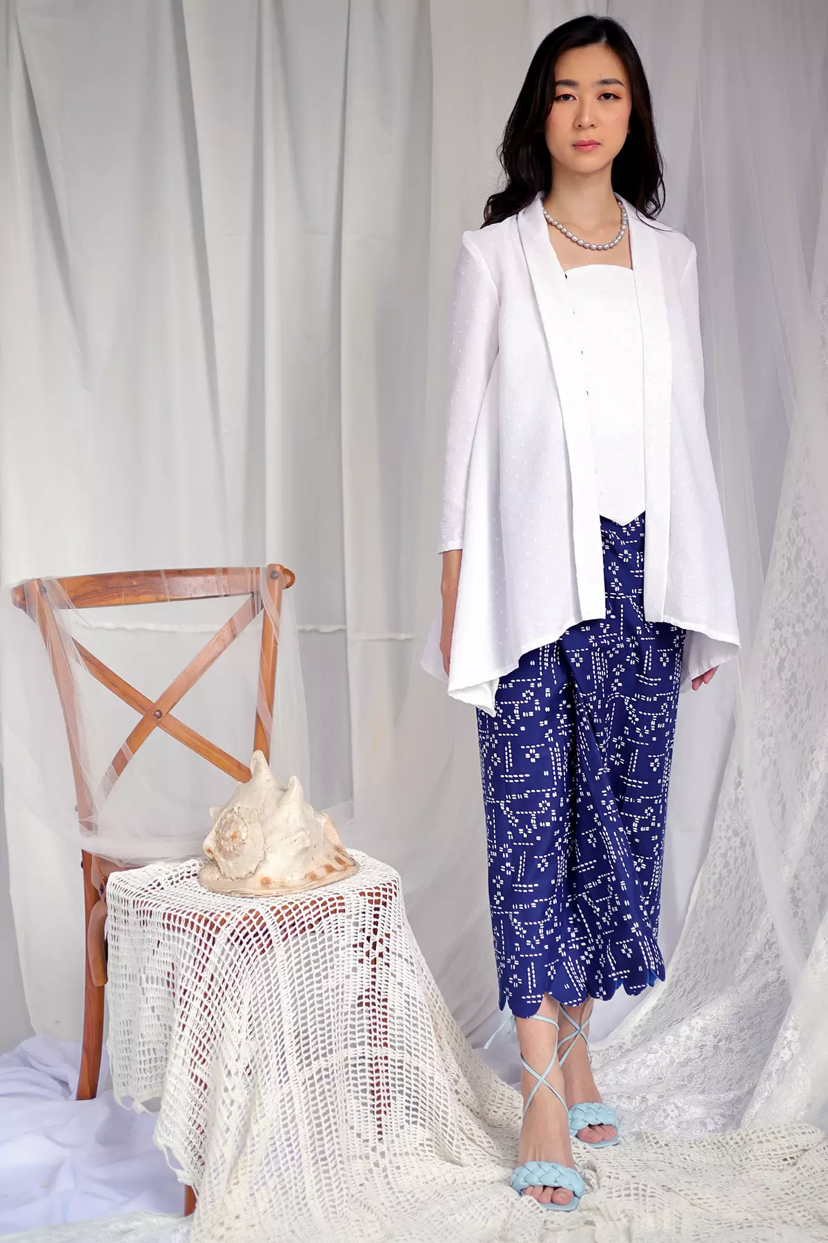 Adinda Bening Embun Kebaya Panjang Asymetris Baju Kurung Kebaya Raya