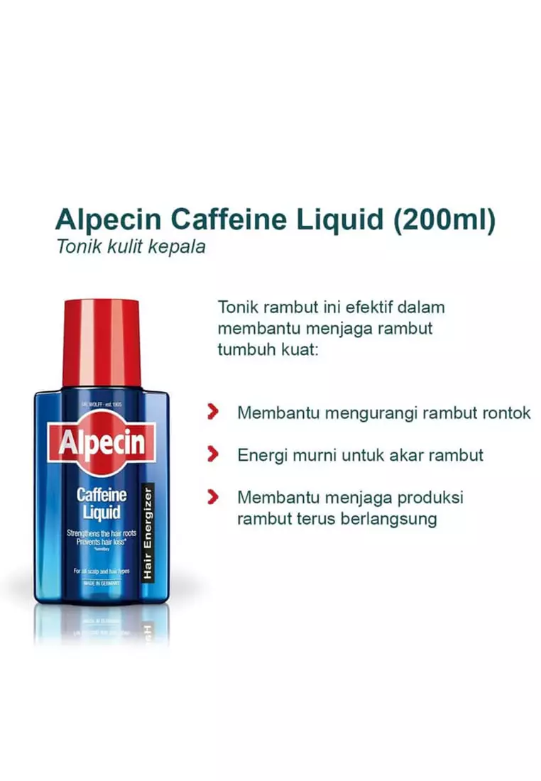 Alpecin Caffeine Tonik Pria untuk Rambut Rontok /Hair Loss