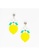GIN & JACQIE white and yellow and green Gin & Jacqie Statement Acrylic Earrings Lemon E6E9FAC496F07AGS_1