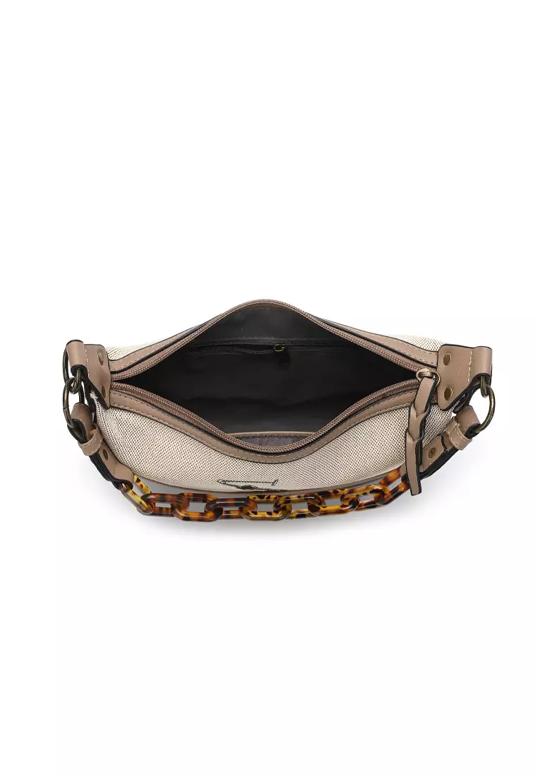 Women's Top Handle Bag / Sling Bag / Crossbody Bag - Black