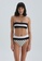 DAGİ black Black Bikini Top, Horizontal Stripe, Removable Padding, Strapless, Beachwear for Women E9D23US9D73D4CGS_4
