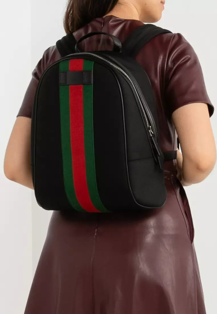 Gucci backpack 2025 with stripe