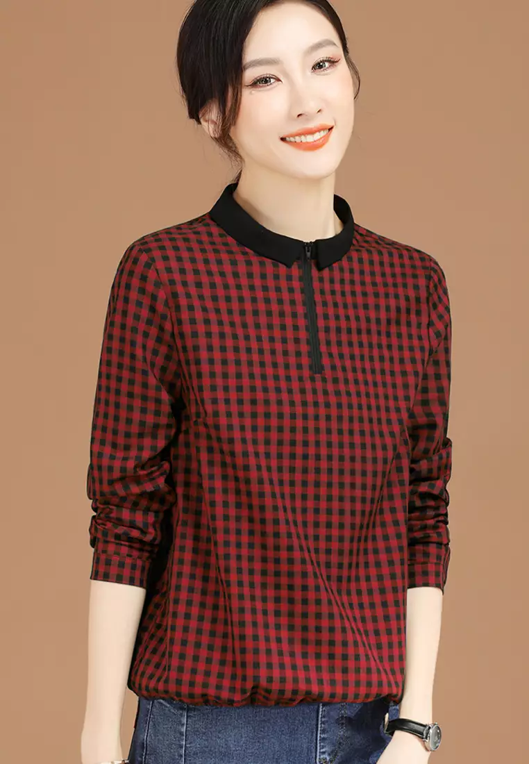 Red casual new arrivals blouse