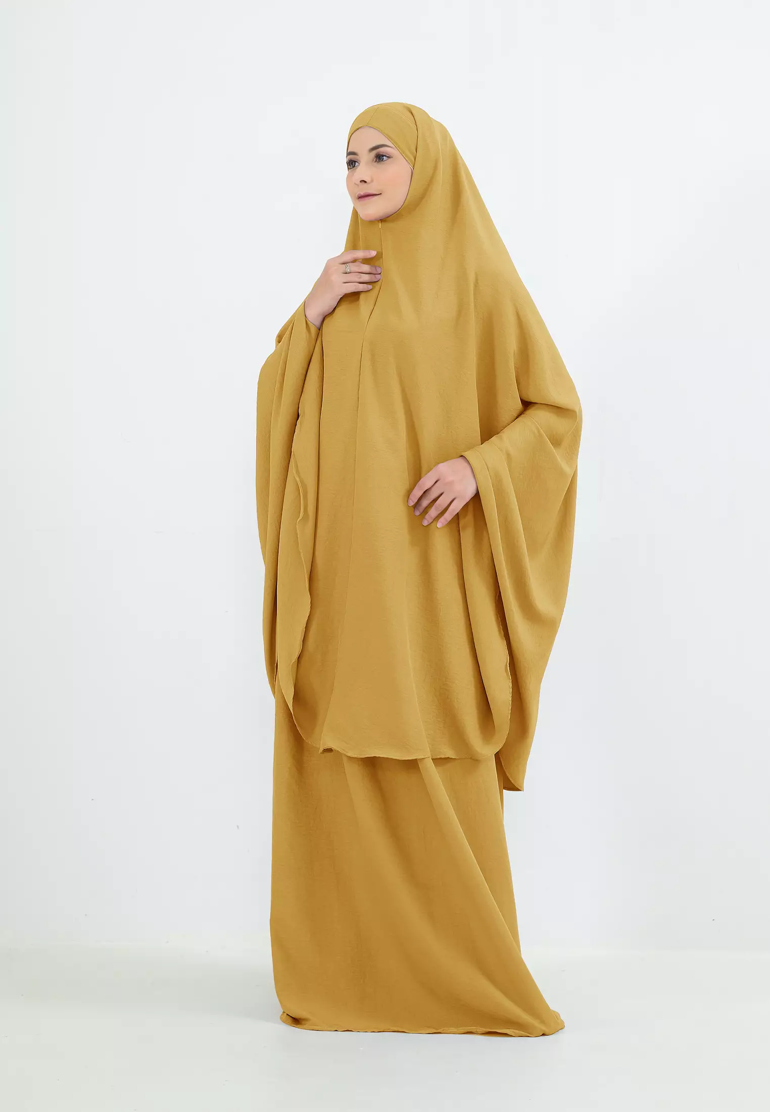 Medina Prayet Set | Mukena Tali Bandana - Yellow Banana