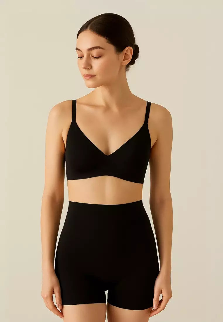Willa High Waisted Seamless Compression Panties Tummy Tuck Butt Lifting Shapewear in Nude